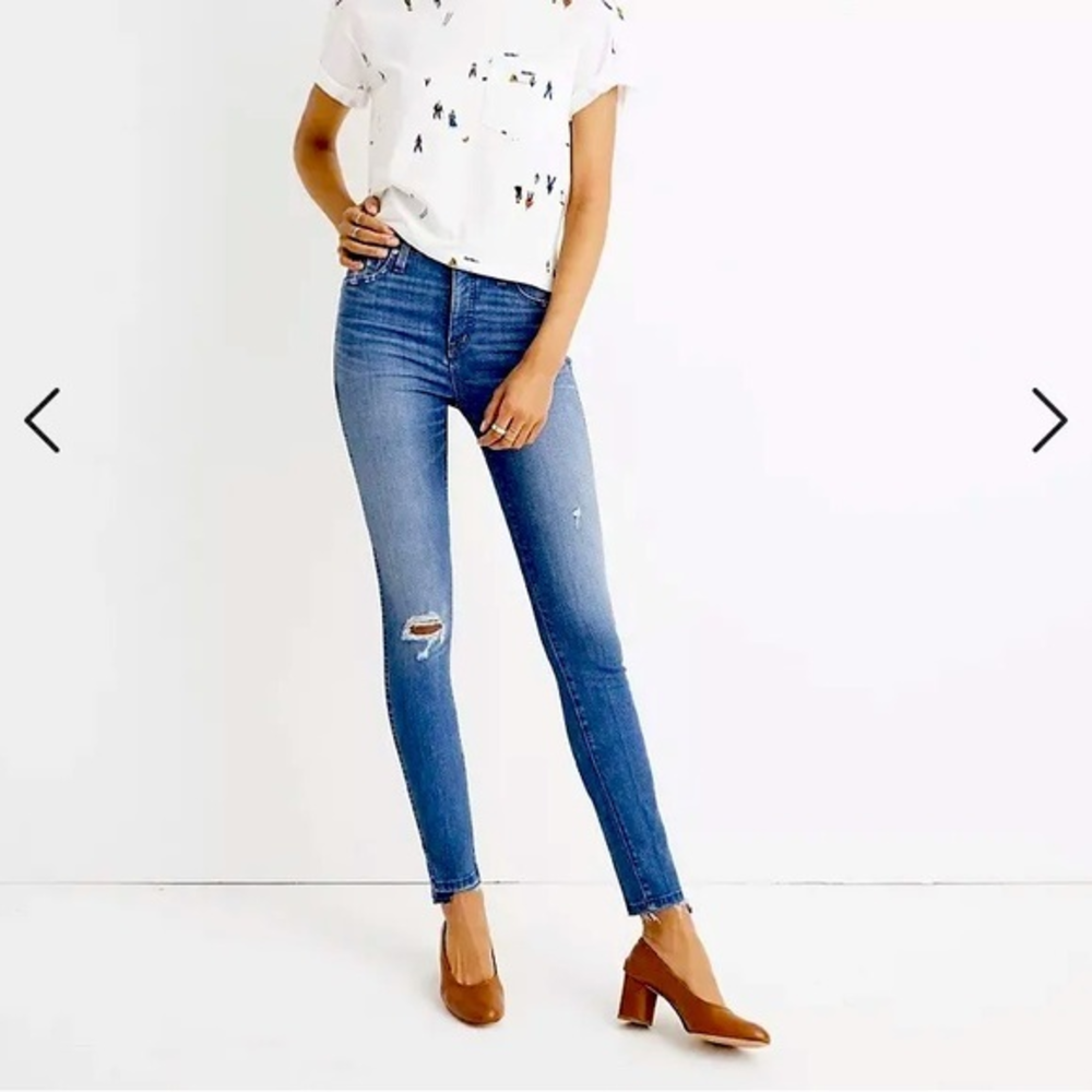 Madewell 9” High Rise Skinny Jeans in Creston Wash‎